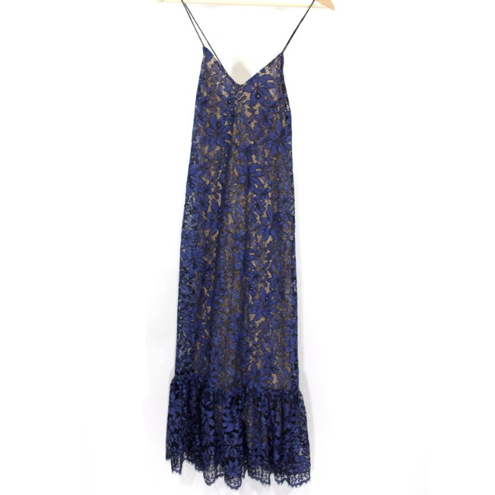 Moulinette Soeurs Blue Lace Midi Dress🤩